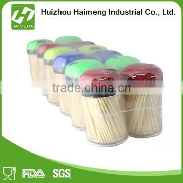 Popular 2016 hot sell plastic jars bamboo toothpick