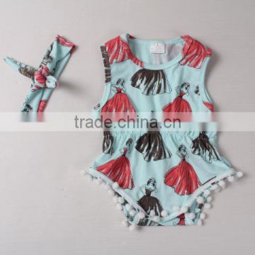 baby clothing wholesale ladies print import baby romper toddler boutique child romper for girls
