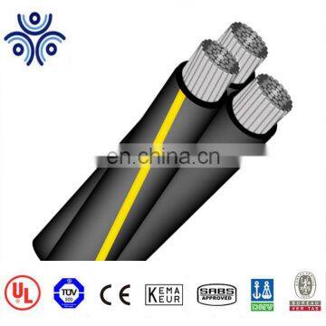 Concentric stranded or compressed 1350-H19 Aluminum conductor Holyoke 500MCM URD Triplex cable
