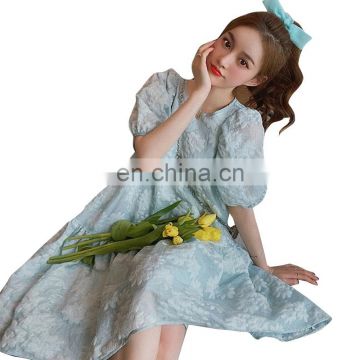 TWOTWINSTYLE Summer Dress Female O Neck loose Ruffle flower Mini fashion new