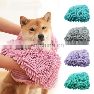 Dog Cat Quick-Drying Cleaning Pet Towel Super Soft High Water Absorption Dog Cat Pet Shower Bath Cleaning Towel