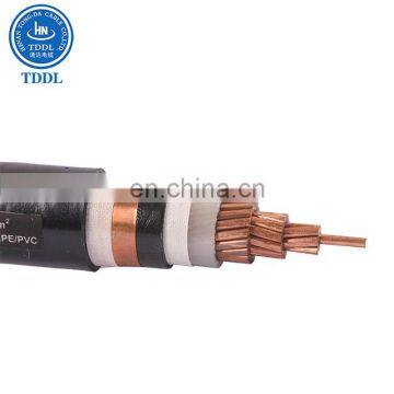 Power Cable 115kV Copper Conductor XLPE Insulated PE Sheathed CU/XLPE/PE