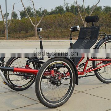 Rear Suspension 3 Wheels Recumbent Trike for sale