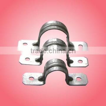 cast iron saddle clamp for outdoor use with two screws for 20mm or 25mm emt conduit