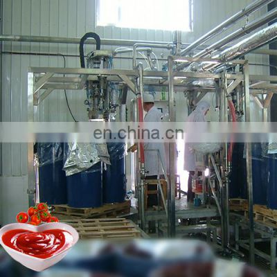 Production plant of sauce and ketchup and tomato paste processing Factory line