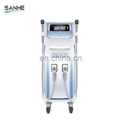 Dual Handle 808 Diode Laser Hair Removal System With 1200W And 200OW Treatment heads For Permanent Hair Removal