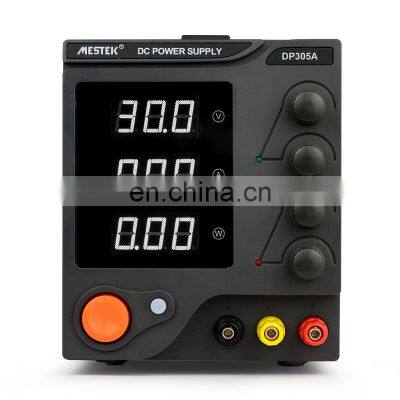 Mestek DP305A Adjustable DC Power Supply  3-Digit Display Laboratory Power Supply Voltage Mini Regulator Source Power Supply