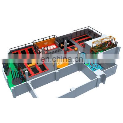 Amusement Park Indoor Playground Trampoline  For Kids And Adult