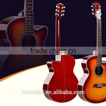 China factory spruce wood 40inch acoustic guitars