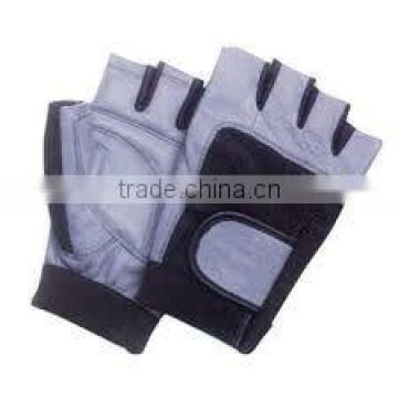 Leather weight lifting gloves