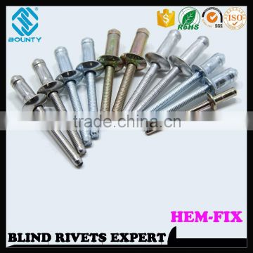 HIGH QUALITY HOT SELLING FACTORY HIGH STRENGTH HEM TYPE BLIND RIVETS FOR AUTOMOTIVE