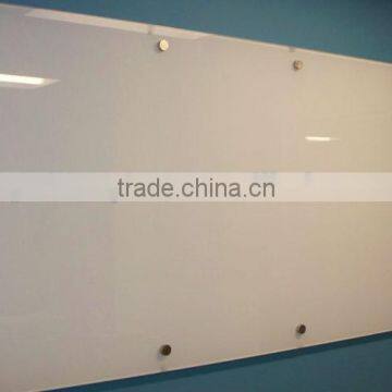 8mm tempered white painted glass marker board with AS/NZS2208,BS6206,EN12150