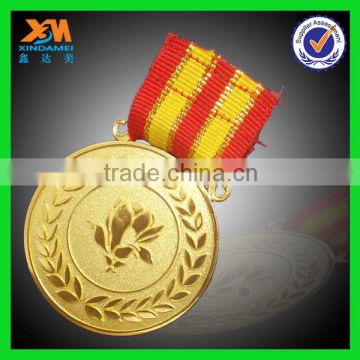 customized fashion enamel shiny golden fake gold medal (xdm-m131)