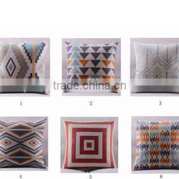 2015 new design colorfull printing cotton cushion