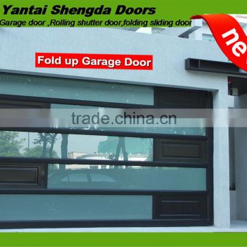 frosted glass folding overhead sectional garage doors