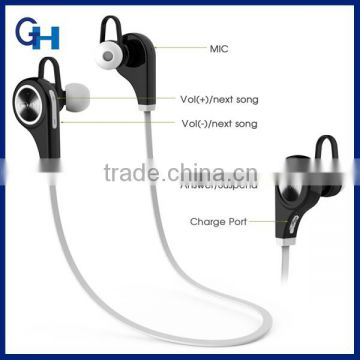 2016 promotion cheap bluetooth earphone with mic for mobile phone earphone wholesale with retractable cord