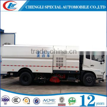 High performance Dongfeng Captain 4x2 4cbm 4000 liters street sweeper truck 6x4 8x4 2 axles tri axles road sweeper truck