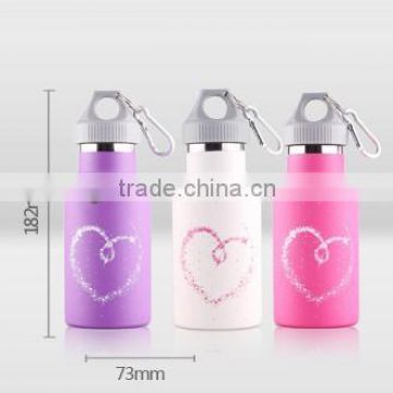 350ML double-walled vacuum stainless steel sports water bottle FDA,LFGB approved