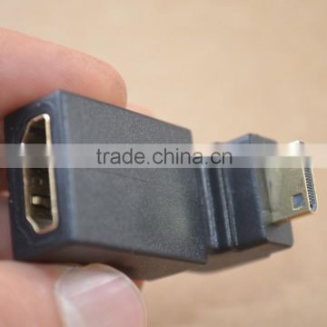 Right Angle HDMI Mini Male to HDMI (Type A) Female Adapter Cable