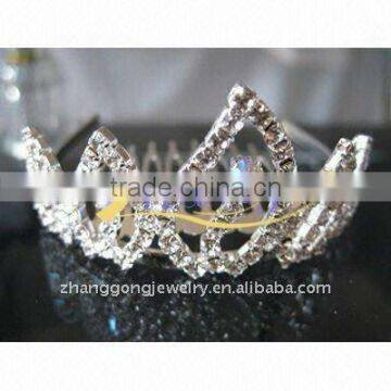 fashion new design rhinestine tiara comb