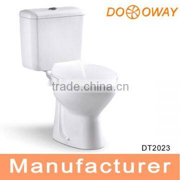 Popular bathroom ceramics two piece public toilet DT2023