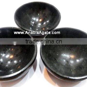 Black Tourmaline 4 Inch Agate Bowls : Agate Gemstone Bowls