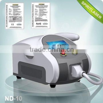 Best China hot sale!! Super Fast Color Touch Screen nd yag q-switched laser tatto removal 10HZ