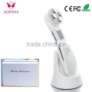 Newest Handheld Home Use RF/EMS and 6 colors LED light therapy beauty instrument Skin Care Beauty product