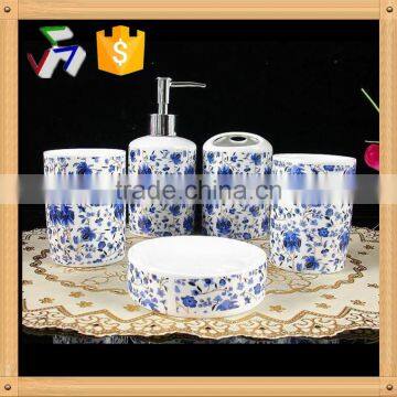 5pcs elegant ceramic bathroom accessory