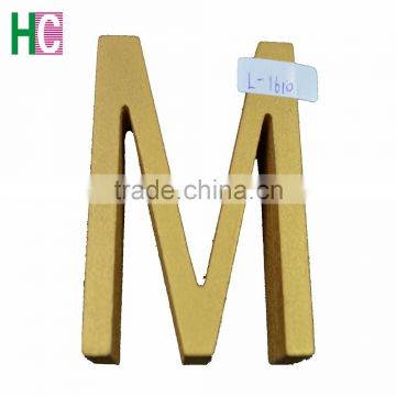 new letters wood pieces customed gold colour children letter