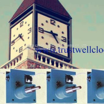 four 4 faces tower clocks with gps synchronization