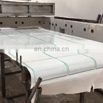 Hot curved glass hot bent with various radius for architectures