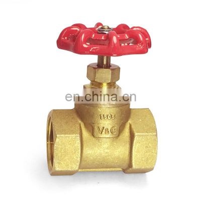 VALOGIN The cheapest forged brass bronze water gate valve 3inch wheel handle