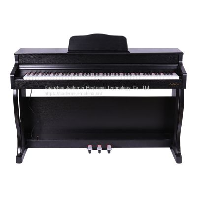 Black wooden shell  LED display 88 Key Electric  piano digital grand