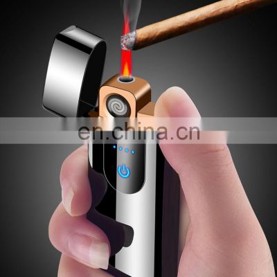 Fancy design gas and electric dual use usb lighter for cigarette from china factory