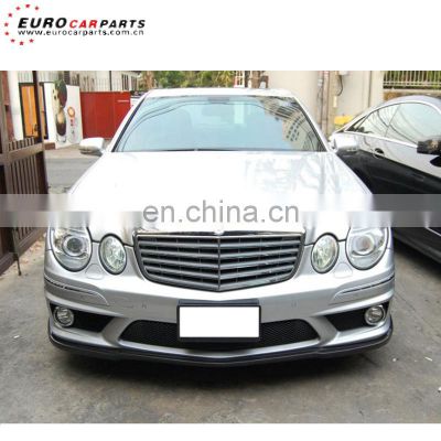 W211 front lip fit for E-class W211 2006-2009year E63 style carbon fiber E63 front spoiler for w211