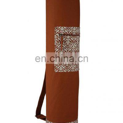 Half printed washable best eco yoga mat bag  Indian supplier