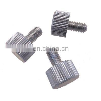 M4 stainless steel knurled thumb head precision electric screws