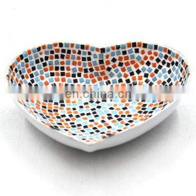 heart shape mosaic bowl