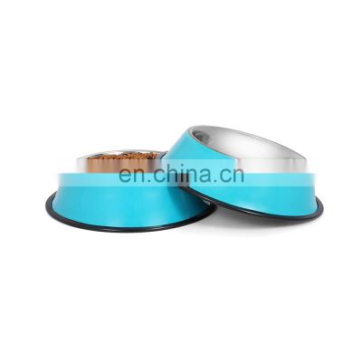 16cm ceramic bamboo fiber non slip anti asphyxia portable travel ceramic aluminium melamine smart cat dog pet bowl