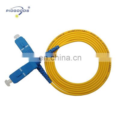 single mode fiber optic cable sc types fibre patch leads G652D/G657A for optical fiber system