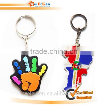 promotion custom shape 3D keychain/ soft pvc keychain