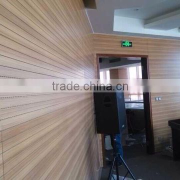 Soundproof grooved wooden acoustic panel