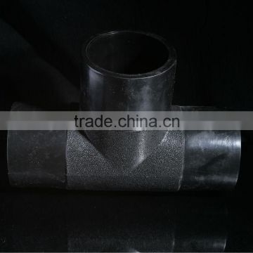 Butt fusion HDPE Pipe Fitting Equal Tee for water supply