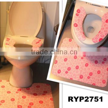 RYP2751 Plush self-adhesive toilet seat cover and mat