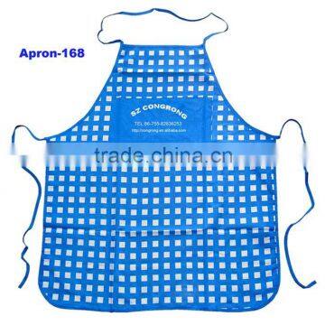 Check pattern cotton apron