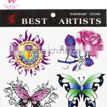 Butterfly Temporary Tattoo Sticker, Assorted Butterfly Designs