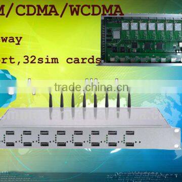 Nwe arrival!!!GSM/CDMA/WCDMA gateway 8 channels with 32 SIM gsm gateway/internet access gateway