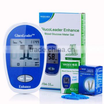 180 test memory with date and time and PC downloading FDA certificate new blood glucose meter Enhance Result in only 8 seconds                        
                                                Quality Choice