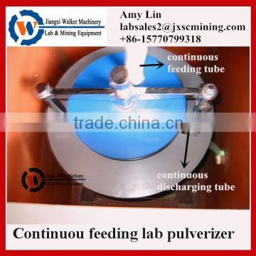 laboratory pulverizer with continuous feeding